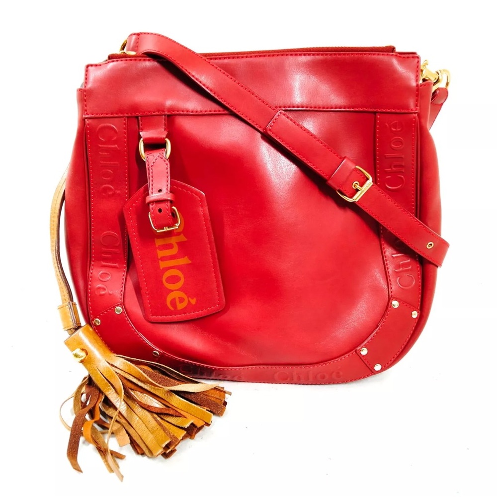 Chloe Leather Shoulder/Crossbody Bag